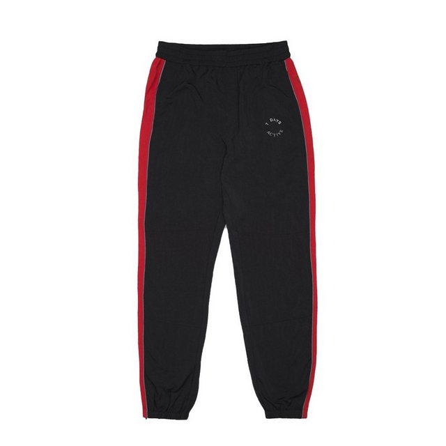 7 DAYS Active Trekkinghose 7 DAYS Active Track-Pants lockere Wander-Hose Mountain-Pants Hose Schwarz/Rot