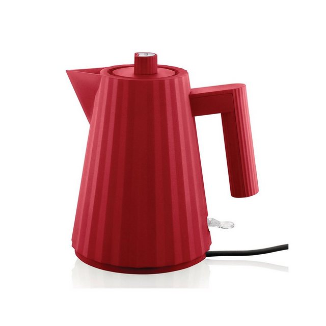 Alessi Wasserkocher Elektrischer Wasserkocher Alessi Plisse Red, 1 l