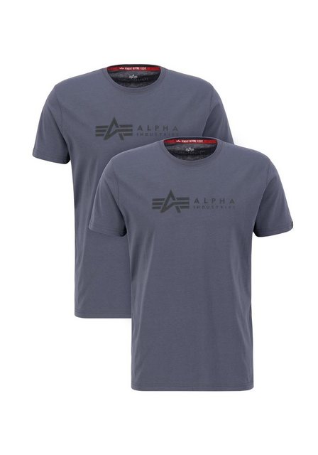 Alpha Industries T-Shirt Alpha Industries Men - T-Shirts Alpha Label T 2 Pack