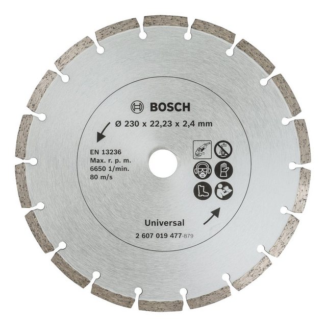 BOSCH Trennscheibe, (2 Stück), Für Baumaterial Diamanttrennscheibe - 230 mm - 2er-Pack