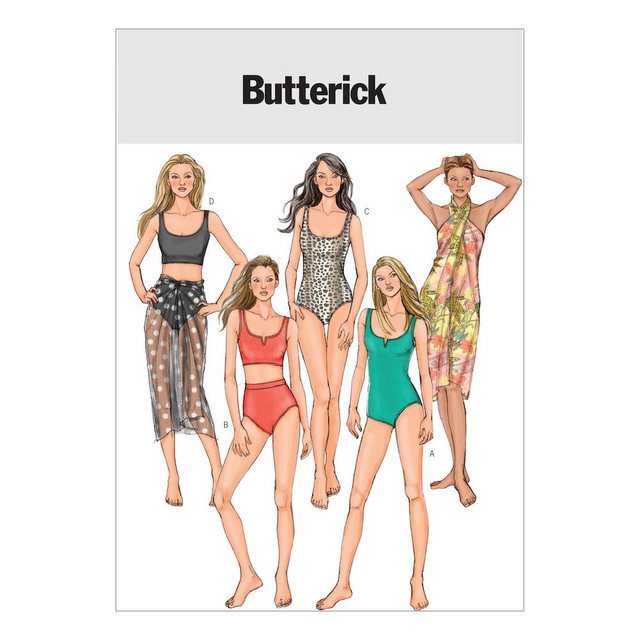 Butterick Kreativset Butterick® Papierschnittmuster Bademode Damen B452