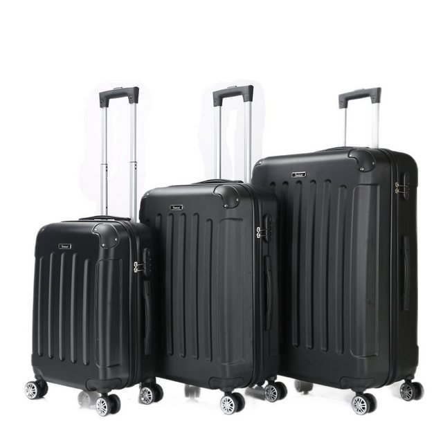 Cheffinger Kofferset Reisekoffer Koffer 3 tlg Hartschale Trolley Set Kofferset Handgepäck, (3 tlg)