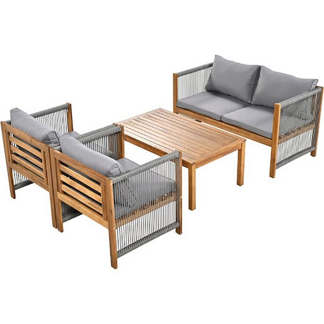 DOTMALL Big-Sofa Lounge-Set, Gartenmöbel-Set, mit bequemen Kissen, Sitzgruppe