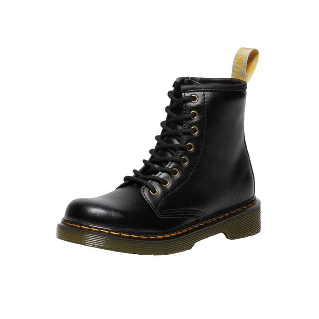 DR. MARTENS 1460 Black Newbury Tumble, veganer Kinderstiefel Stiefel