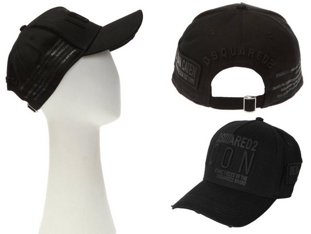 Dsquared2 Baseball Cap Dsquared2-Icon-Cap-240-Schwarz-OS