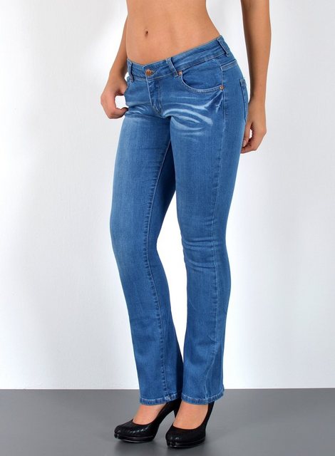 ESRA Bootcut-Jeans B200 Damen Bootcut Jeans niedrige Leibhöhe, bis Große Größen / Plussize Größe, Damen Schlagjeans Flared Jeans Low, Bootcut Hose Schlaghose Tief-Bund mit Stretch, Damen Hüfthose weites Bein bis übergröße, Damen weite Jeans, Damen Jeans Bootcut Damen Hose Bootcut Damen Jeanshose Bootcut Damen Jeans Stretch, Damen Stretchjeans Damen Jeanshose Damen Bootcut Hose, Damen Flared Jeans Bootcut Jeanshose Schlaghose Schlagjeans, Damen Bootcut weite Jeans Hose Bootcut, Damen Jeans, Jeans Damen