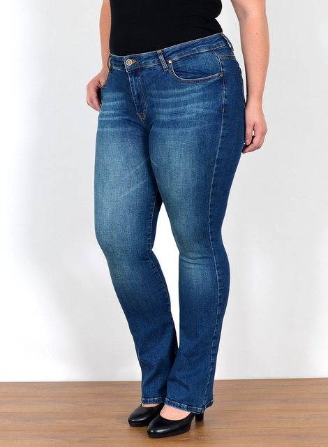 ESRA Bootcut-Jeans FB7 Damen Bootcut Jeans High Waist bis Übergröße, Damen Jeans Bootcut Hose hoher Bund weites Bein bis Plus Size, High Waist Jeans Damen Bootcut Hose hohe Leibhöhe bis Große Größe, Flared Jeans Schlag Jeanshose Schlaghose Schlagjeans Stretch, Damen Bootcut weite Jeans Hoch Bund Hose Bootcut Stretch, Bootcut Jeanshose Bootcut Jeans Bootcut Hose mit Schlag, Jeans Damen Jeans Hose Damen Hose, High Waist Jeans Damen High Waist, Damen Jeans Stretch Damen Jeans