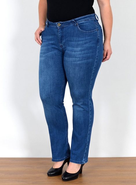 ESRA Straight-Jeans FG8 High Waist Straight Fit Jeans Damen bis Übergröße, Damen Straight Leg Jeans Hose Hoch Bund Stretch bis Plus Size, Gerade Schnitt Jeans Damen Hose High Rise bis Große Größe, High Waist Jeans Regular Fit Jeanshose mit Stretch, Hose Damen Jeans Bordeaux Grau Blau Grün Braun Gelb Schwarz Violett, Jeans Damen Jeans Hose Damen Hose, High Waist Jeans Damen High Waist, Damen Jeans Straight Damen Hose, Hose Straight Leg Jeans Straight Fit Hose