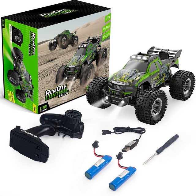 Esun RC-Auto Ferngesteuertes Auto ab 3 4 5 6 8 Jahre Jungen Mädchen, auto spielzeug (Packung, Komplettset), Auto Ferngesteuert ab 3 4 6 Jahre, 1:18 Rc Auto