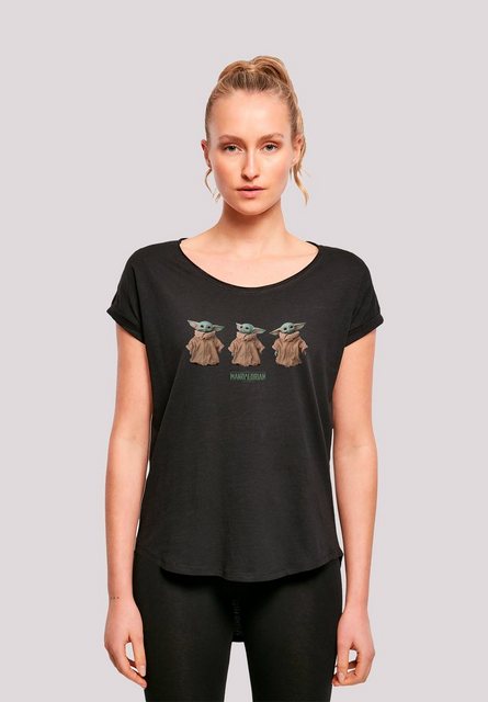 F4NT4STIC T-Shirt Star Wars The Mandalorian Baby Yoda - Premium Fan Merch Damen,Premium Merch,Lang,Longshirt,Bedruckt