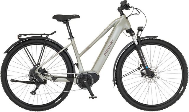 FISCHER Fahrrad E-Bike TERRA 4.0i 45, 10 Gang Shimano Deore Schaltwerk, Kettenschaltung, Mittelmotor, 630 Wh Akku, (mit Fahrradschloss)