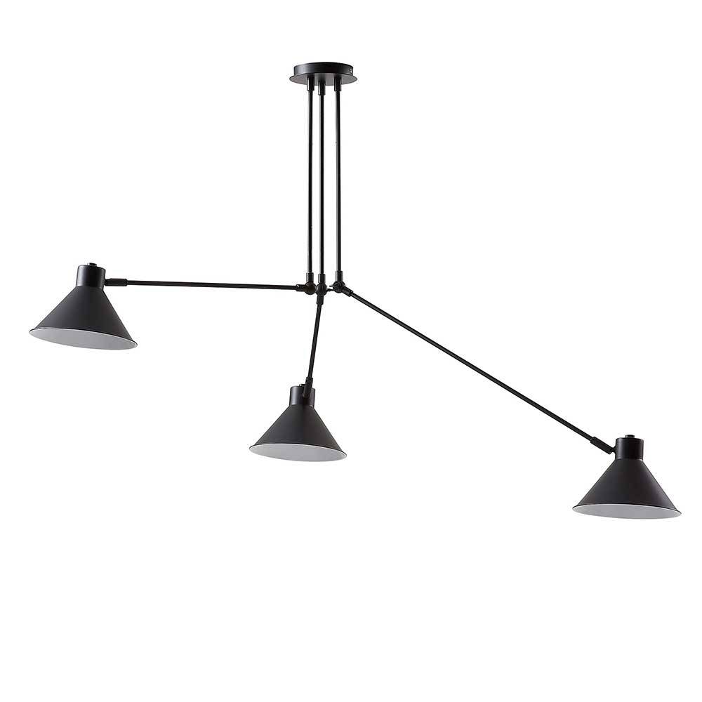 Gelenkarm Lampe in Schwarz Metall