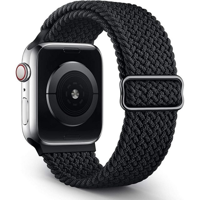 GelldG Smartwatch-Armband Geflochtenes Solo Loop Armband Kompatibel mit Apple Watch Armband