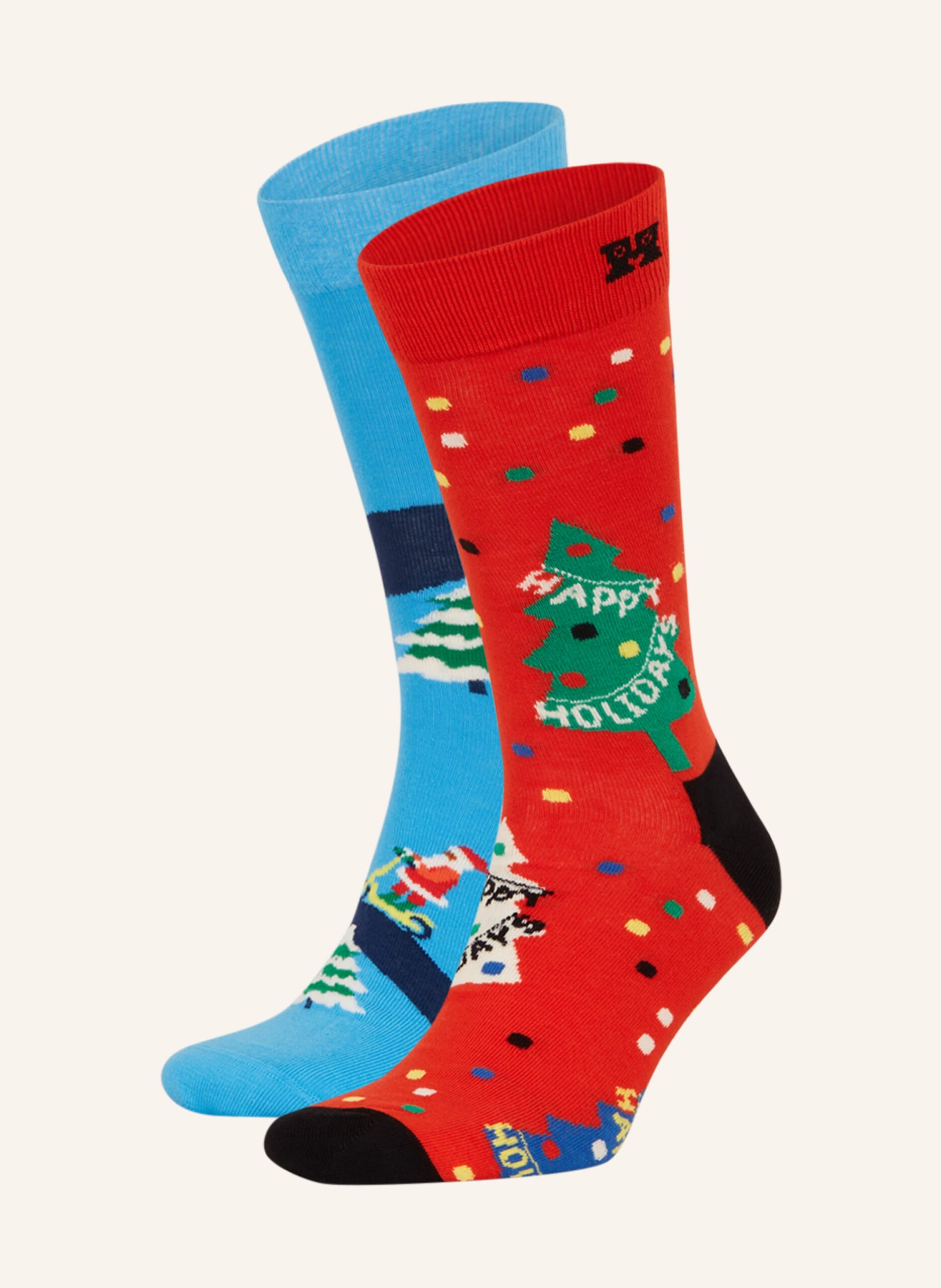 Happy Socks 2er-Pack Socken Happy Holiday Mit Geschenkbox blau