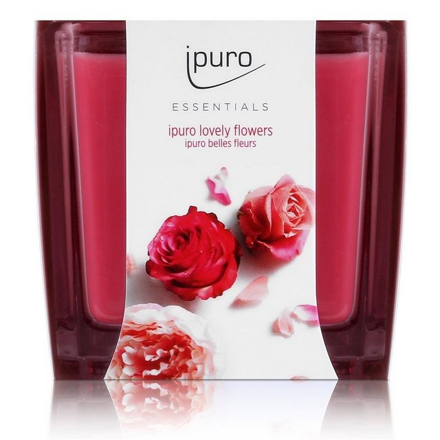 IPURO Duftkerze Essentials Ipuro Duftkerze lovely flowers 125g - Dufterlebnis (1er Pac