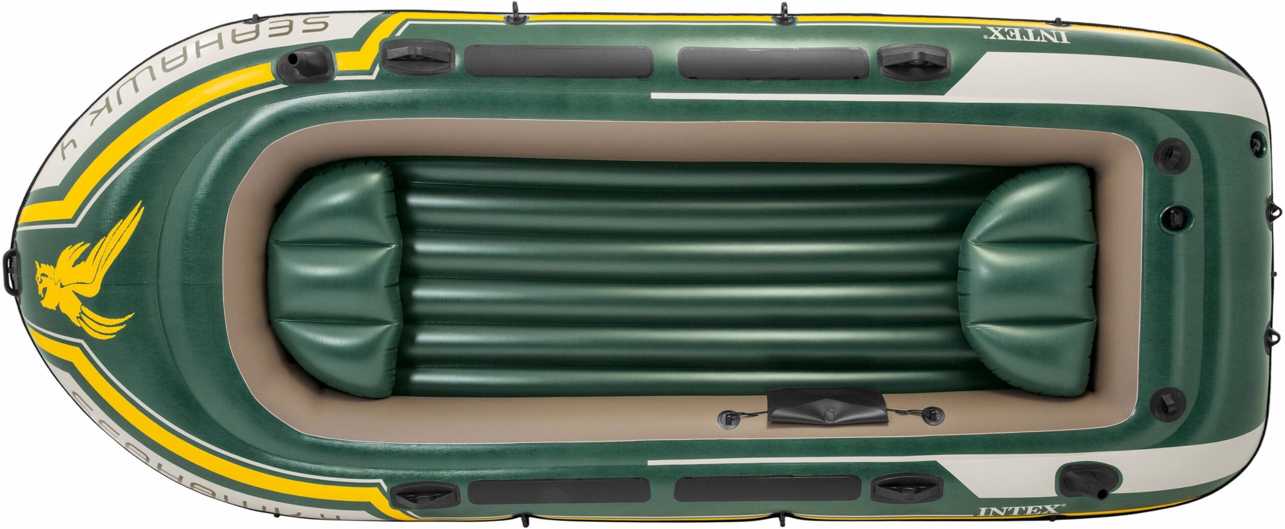 Intex Schlauchboot "Seahawk 4", (Set, mit 2 Paddeln und Luftpumpe)