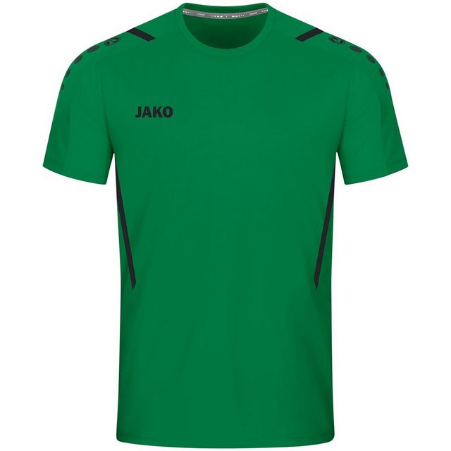 Jako Kurzarmshirt Trikot Challenge Kinder Funktions-Trikot sportgrün/schwarz