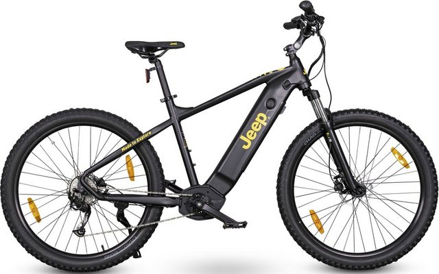 Jeep E-Bikes E-Bike E-Bike MHM 7010, 9 Gang Shimano, Kettenschaltung, Mittelmotor, 374,4 Wh Akku