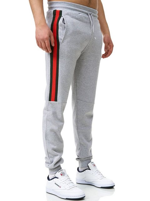 John Kayna Jogginghose Herren Jogginghose Sport hose Männer Trainingshose Stripe Sweatpants (Sporthose Trainingshose Sweatpants, 1-tlg) Fitness Freizeit Casual