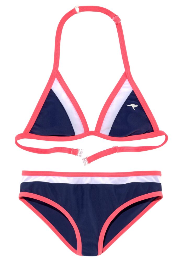 KangaROOS Triangel-Bikini "Energy Kids", im coolen Colorblocking-Design