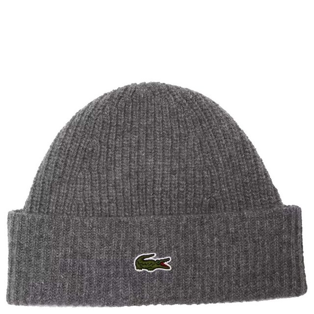 Lacoste Beanie Unisex Beanie - Mütze aus gerippter Wolle