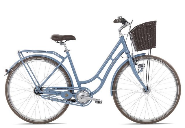 Maxim Cityrad Anno 1902 Wave, 7 Gang Shimano Nexus 7 Rücktritt Schaltwerk, Citybike blau