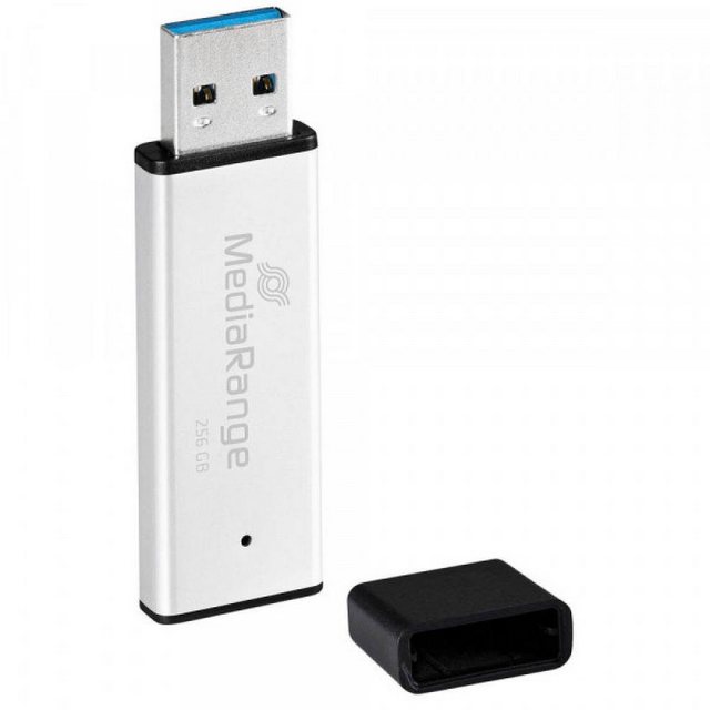 Mediarange MEDIARANGE USB-Stick 256GB USB 3.0 high performance aluminium 220 MB/S USB-Stick