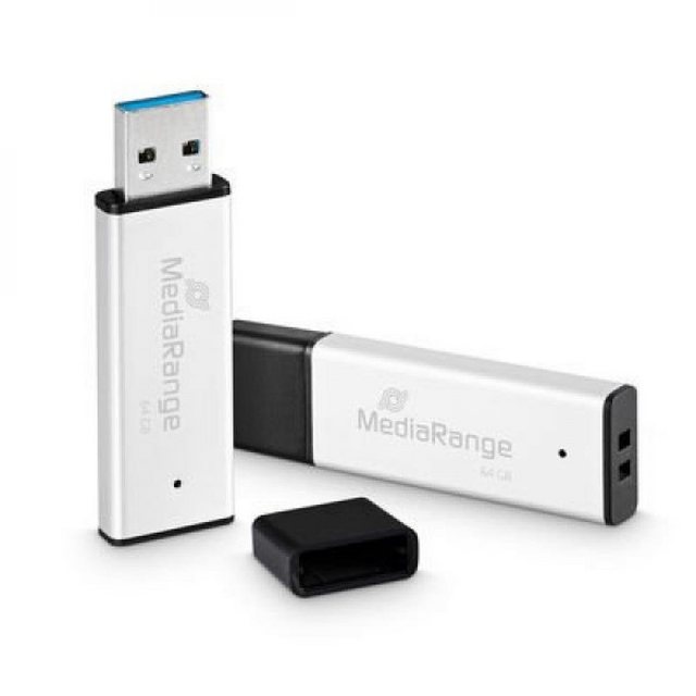 Mediarange MEDIARANGE USB-Stick 64GB USB 3.0 high performance aluminium 220 MB/S, USB-Stick