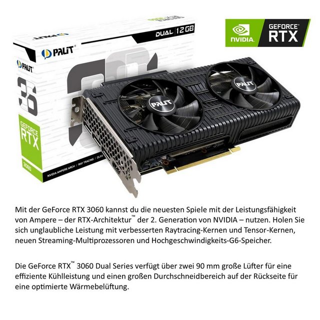 Meinpc Exo 5700 RTX 3060 Gaming-PC (AMD Ryzen 7 5700X, Nvidia Geforce® RTX 3060 12GB, 32 GB RAM, 512 GB SSD, RGB, Gaming, Gamer, Wasserkühlung)