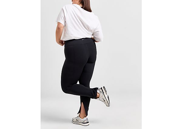 Nike Plus Size Split Flare Leggings - Damen, Black