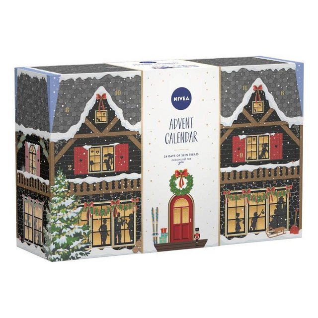 Nivea Adventskalender Adventskalender 2022 für Sie, Weihnachts-Adventskalender, mit 24 einer Vielzahl von NIVEA Produkten, Beauty-Adventskalender