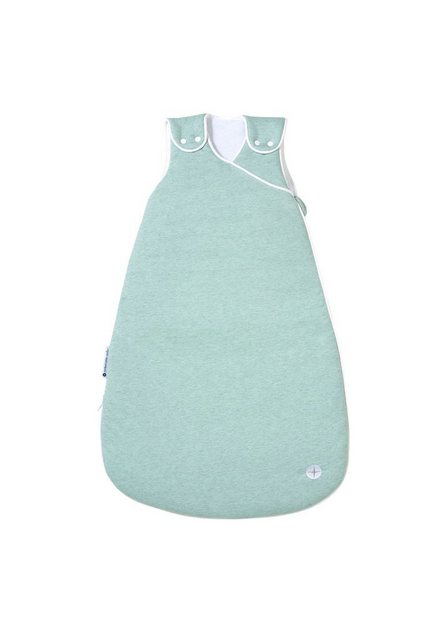 Nordic Coast Company Babyschlafsack, Baby-Schlafsack mitwachsend & atmungsaktiv I Kinderschlafsack waschbar I leichter Schlafsack I Baumwolle I Mint Grün