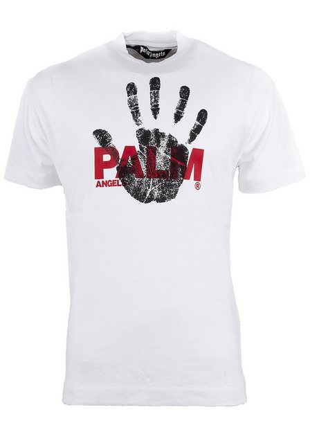 PALM ANGELS T-Shirt Palm Angels T-Shirt Classic Tee White Red