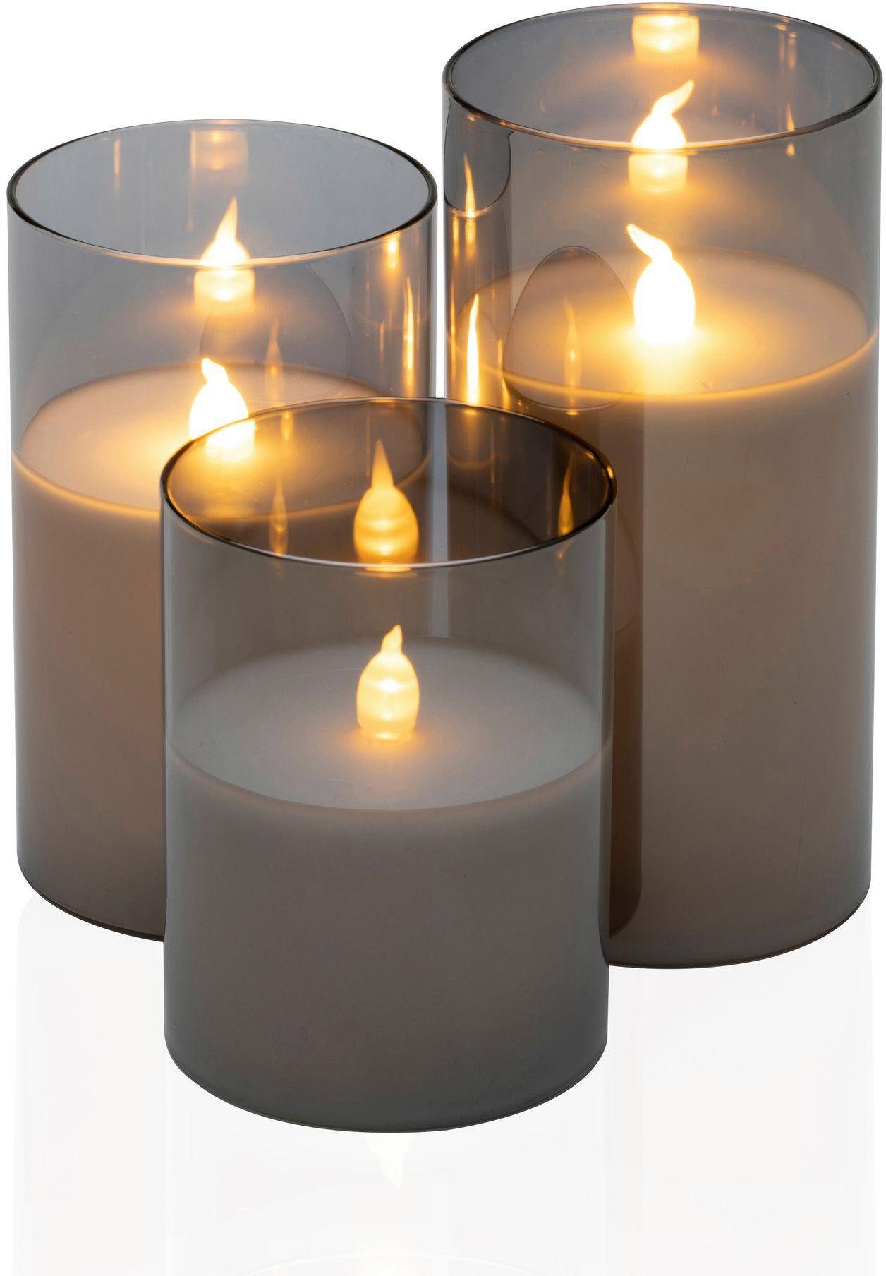 Pauleen LED-Kerze "Classy Smokey Candle", Wachskerze