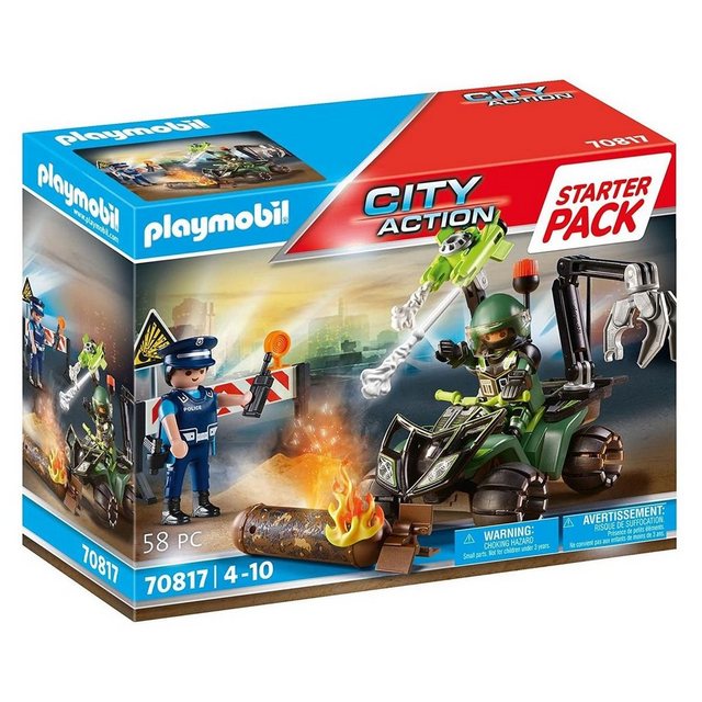 Playmobil® Spielwelt PLAYMOBIL® 70817 - City Action - Starter Pack - Polizei: Gefahrentrai