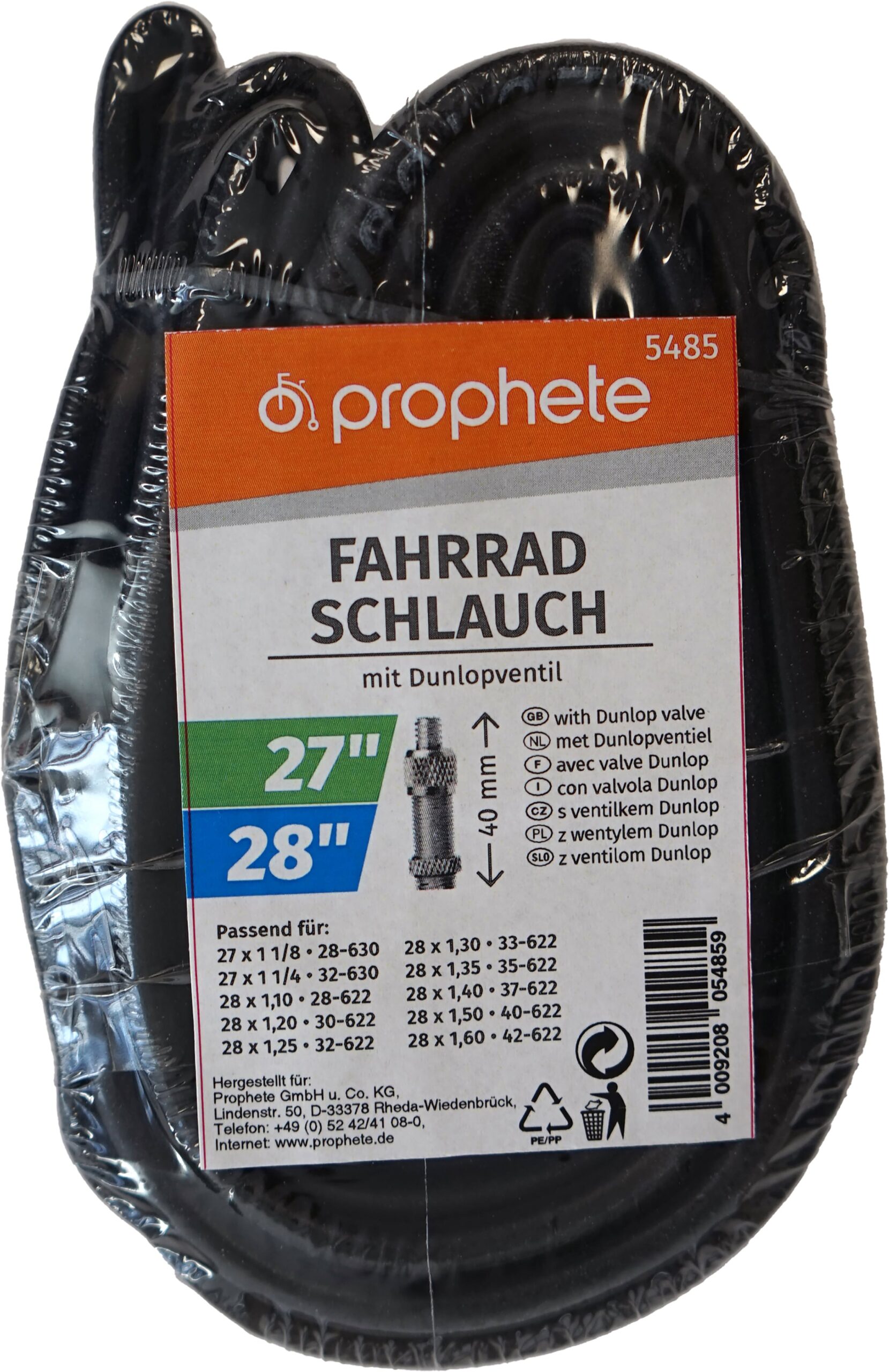 Prophete Fahrradschlauch "Fahrradschlauch", (Set, 2 St.)