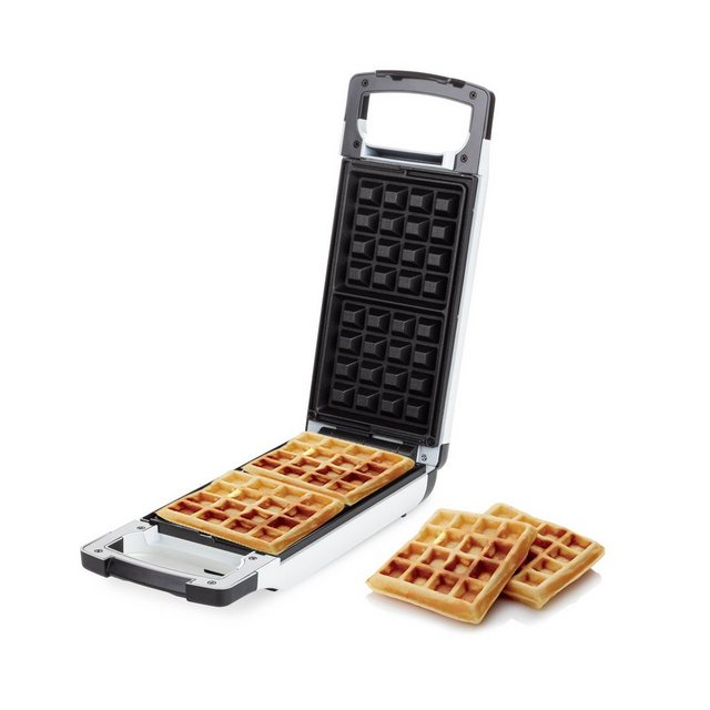 ROSMARINO Waffeleisen Waffeleisen 2er Antihaftbeschichtung Automatische Temperaturanpassung, 800,00 W