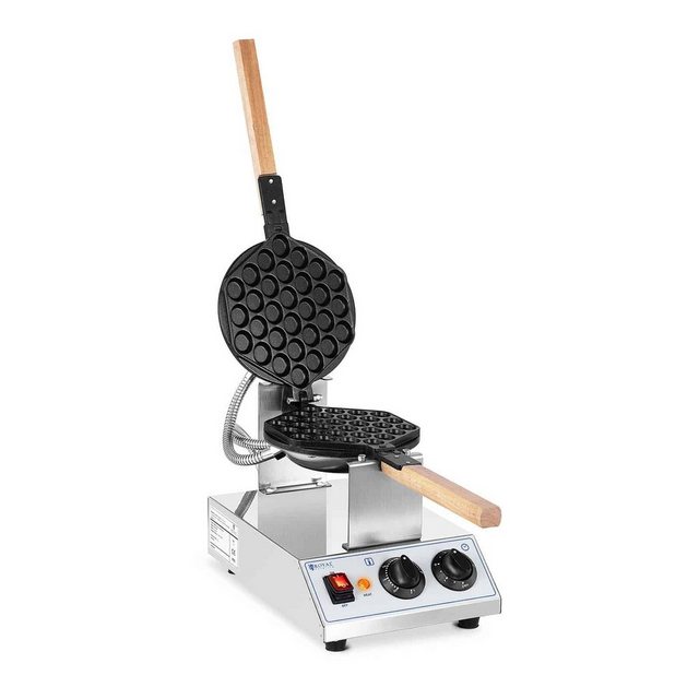 Royal Catering Waffeleisen Bubble Waffeleisen - 1,415 W - 50 - 250 °C - Timer: 0 - 5 min, 1,415 W