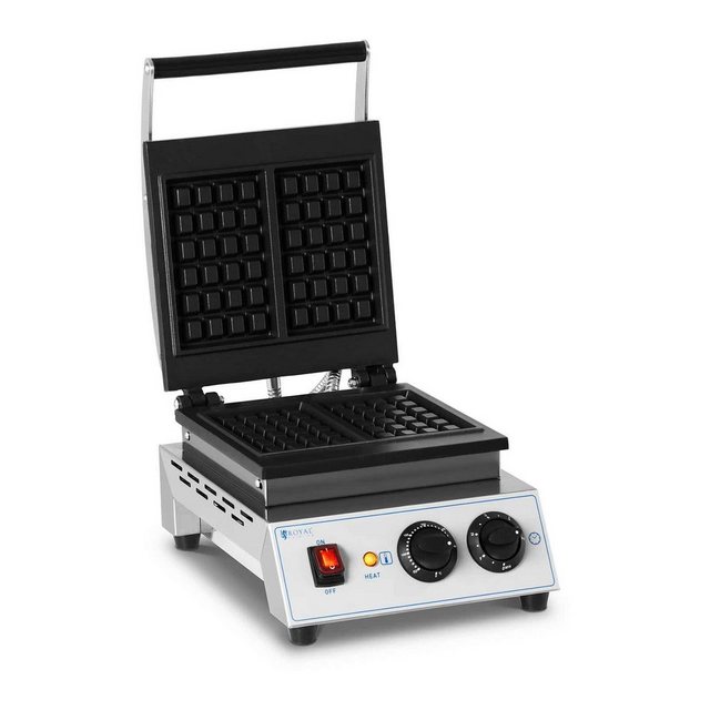 Royal Catering Waffeleisen Waffeleisen belgisches Waffeleisen Waffelmaschine rechteckig 1.500 W, 1,500 W