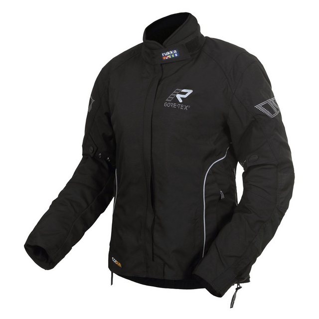 Rukka Motorradjacke Rukka Jacke Damen Hermia schwarz/silber