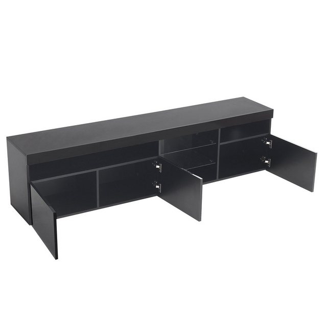 SIKAINI TV-Schrank moderner TV-Schrank, helles Panel, variable LED-Beleuchtung. Wohn- und Esszimmer 180cm