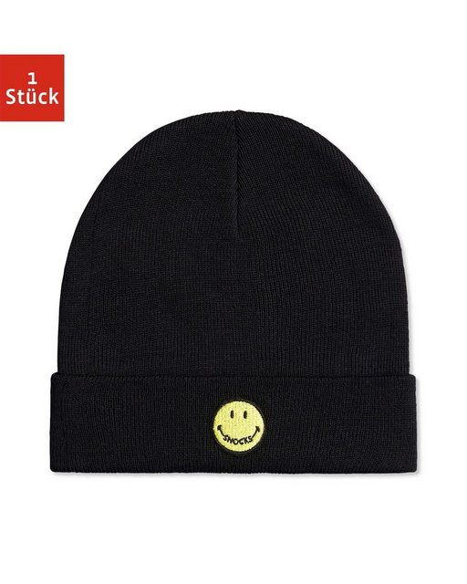 SNOCKS Beanie SMILEY X SNOCKS Beanie mit SMILEY Logo, aus SMILEY X SNOCKS Collection