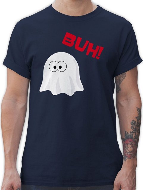 Shirtracer T-Shirt Kleiner Geist Buh - Gespenst Ghost Halloween Kostüme Herren