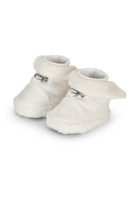 Sterntaler® Baby-Schuh Outdoorschuh (1-tlg) Bequeme Krabbelschuhe - Baby Schuhe Mädchen, Baby-Schuh - Flexible Schuhe, Baby-Schuh - Baby Ballerinas Schuhe uniBaby-Schuh aus Microfleece und Elastikware mitrutschfester Sohle und Kordelstopper, gefüttertmit Teddyflausch - Stoffschuhe Winter