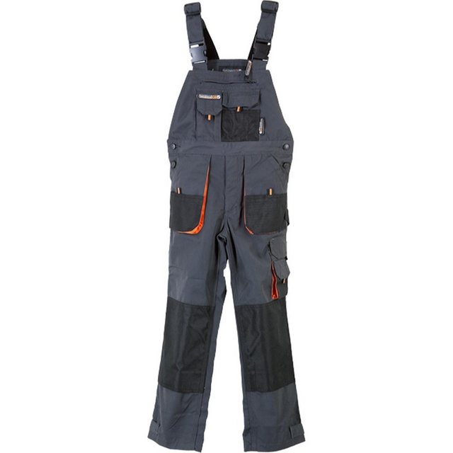 Terrax Workwear Latzhose TTJ-Kinder-Latzhose grau/orange