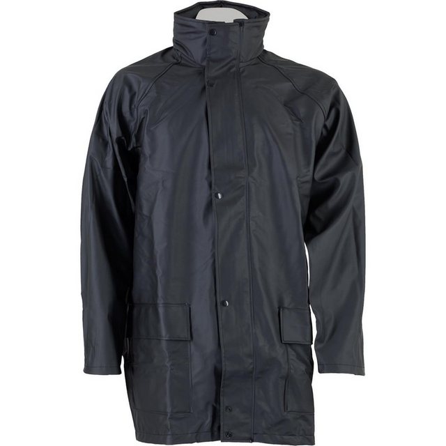 Terrax Workwear Regenjacke PU-Stretch Regenjacke schwarz