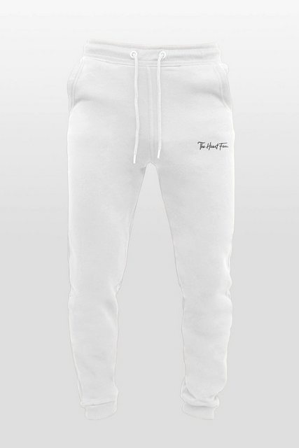 TheHeartFam Jogginghose Nachhaltige Bio-Baumwolle Jogginghose Creme Weiß Classic Herren Frauen Hergestellt in Portugal / Familienunternehmen