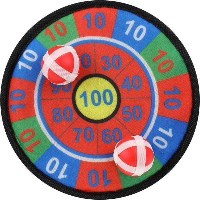 Toi-Toys Spiel, Mini Dartscheibe Klettband 18cm inkl 2 Bälle