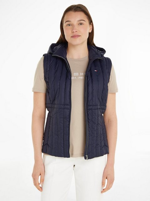 Tommy Hilfiger Daunenweste FEMININE LW DOWN VEST mit Logostickerei