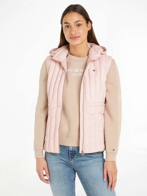 Tommy Hilfiger Daunenweste FEMININE LW DOWN VEST mit Logostickerei